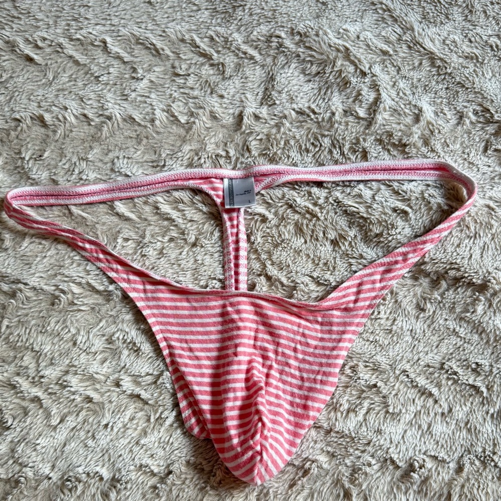 N2N Mens Pajama Stripes Micro Thong